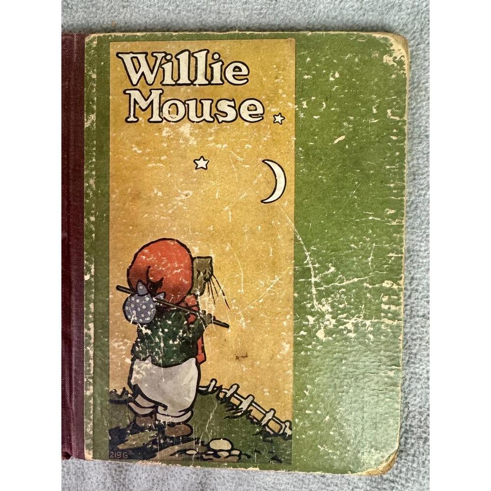 vintage willie mouse childrens book illustrated animal storybook kids book